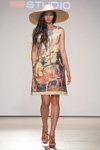 Yanina Studio, NumberOne, FL by Alyona Aleksandrova show — Mercedes-Benz Kiev Fashion Days SS17 (looks: printed dress)