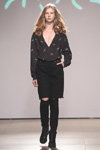 Ksenia Schnaider show — Mercedes-Benz Kiev Fashion Days SS17 (looks: black blouse)