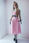 Marianna Senchina show — Mercedes-Benz Kiev Fashion Days SS17 (looks: pink dress, white socks)