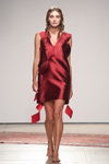 Alina Baikova. SHUSHAN show — Mercedes-Benz Kiev Fashion Days SS17 (looks: burgundycocktail dress)