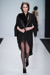 Anastasiya Kuchugova show — Moscow Fashion Week FW16/17 (looks: black coat, black sheer tights)