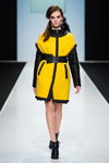 ELEMA show — Moscow Fashion Week FW16/17 (looks: black and yellow coat)