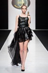 ELEONORA AMOSOVA show — Moscow Fashion Week FW16/17 (looks: blackcocktail dress, black pumps)
