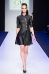 GV Galina Vasilyeva show — Moscow Fashion Week FW16/17 (looks: black mini dress, black pumps)