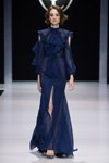 Valentin Yudashkin show — Moscow Fashion Week SS2017 (looks: blueevening dress with slit)