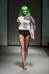 Creame show — Riga Fashion Week AW16/17 (looks: black fishnet tights)