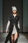 Ludmila Kislenko show — Riga Fashion Week AW16/17 (looks: black vest, grey knit cap)
