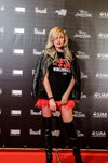 Amoralle (backstage). Guests — Riga Fashion Week SS17 (looks: black knee high boots, black leather biker jacket)