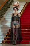Amoralle show — Riga Fashion Week SS17 (looks: black nylon stockings)