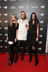 Tag 5. Gäste — Riga Fashion Week SS17 (Looks: schwarzes Kleid, schwarze Strumpfhose, weißes Kleid, schwarze Strumpfhose, schwarzes Kleid, schwarze Strumpfhose, schwarze Stiefel)