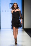 Pokaz Federica Tosi — Riga Fashion Week SS17 (ubrania i obraz: sukienka czarna)