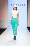 Pokaz Talented — Riga Fashion Week SS17 (ubrania i obraz: spodnie turkusowe)