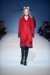 SEREBROVA show — Ukrainian Fashion Week FW16/17 (looks: red coat, black knee high boots)