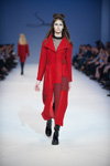 SEREBROVA show — Ukrainian Fashion Week FW16/17 (looks: red coat)