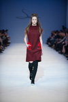 SEREBROVA show — Ukrainian Fashion Week FW16/17 (looks: burgundy dress)