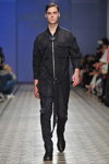Andre Tan show — Ukrainian Fashion Week SS17 (looks: black jumpsuit in net)
