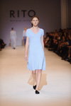 RITO show — Ukrainian Fashion Week SS17 (looks: sky blue dress, black pumps)