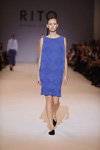 RITO show — Ukrainian Fashion Week SS17 (looks: cornflower blue dress, black pumps)