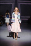 Darya Maystrenko. the COAT by Katya Silchenko show — Ukrainian Fashion Week SS17 (looks: multicolored blazer)