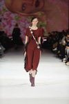 Yana Chervinska show — Ukrainian Fashion Week SS17 (looks: burgundy dress)