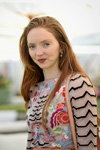 Lily Cole. Cartier Queen’s Cup 2017 guests