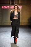 Ganni show — Copenhagen Fashion Week aw17 (looks: black pantsuit)