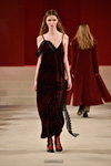 Lala Berlin show — Copenhagen Fashion Week aw17 (looks: burgundyevening dress)