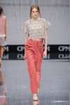 ArtFuture show — CPM FW17/18 (looks: grey lace top, coral trousers)