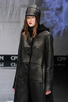 Barbara Reis show — CPM FW17/18 (looks: black leather hat, black sheepskin coat)