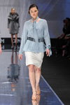Caterina Leman show — CPM FW17/18 (looks: sky blue blouse, white skirt, grey belt)