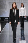 FOREL show — CPM FW17/18 (looks: black pantsuit, white blouse)