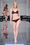 SKINY lingerie show — CPM FW17/18 (looks: black bra, black briefs)