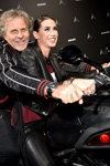 Renzo Rosso y Melissa Satta. Presentación de Ducati x Diesel. Milano Moda Uomo fashion week