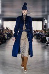 Lesia Semi show — Lviv Fashion Week AW17/18 (looks: blue coat, , blue knit cap)
