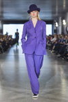 Marta WACHHOLZ show — Lviv Fashion Week AW17/18 (looks: violet pantsuit)