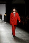 IANIS CHAMALIDY — MBFD St.Petersburg 04/2017 show (looks: black beret, red pantsuit)