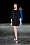 Gary Bigeni show — MBFWAustralia 2017 (looks: black dress, black sandals)