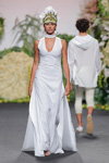 Pokaz Francis Montesinos — MBFW Madrid SS18 (ubrania i obraz: suknia wieczorowa biała)
