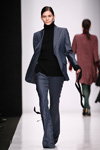 BGN styled by Alexandr Rogov show — MBFWRussia fw17/18 (looks: , grey striped pantsuit)