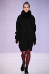 Chapurin for Finn Flare show — MBFWRussia fw17/18 (looks: black coat, burgundy tights)