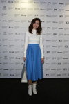 Day 4. Guests — MBFWRussia fw17/18 (looks: white jumper, sky blue midi skirt)