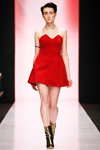 Pokaz Portnoy BESO — MBFWRussia fw17/18 (ubrania i obraz: suknia koktajlowa czerwona)