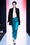 Portnoy BESO show — MBFWRussia fw17/18 (looks: turquoise trousers, black pumps)