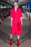 Merel van Glabbeek show — Mercedes-Benz Kiev Fashion Days SS18 (looks: red dress, braid)
