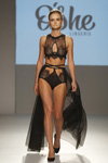 O'She Lingerie show — Mercedes-Benz Kiev Fashion Days SS18 (looks: black guipure bra, black guipure briefs)