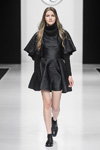 Valentin Yudashkin show — Moscow Fashion Week FW2017/18 (looks: black mini dress, black socks, black pumps)