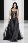 Valentin Yudashkin show — Moscow Fashion Week FW2017/18 (looks: blackevening dress)