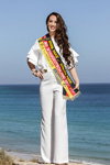 Christina Graß. Final — Miss Germany 2017 (looks: white blouse, white trousers)