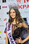 Polina Tkach. Final — Miss Ukraine 2017 (looks: blackevening dress)