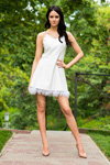 Анастасия Пшеничная. Стали известны участницы конкурса "Мисс Украина 2017" (наряды и образы: белое платье, телесные туфли)